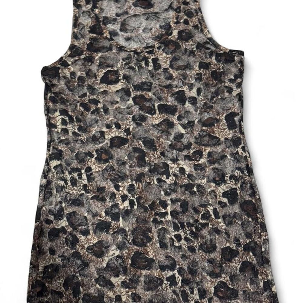 Wet Seal leopard print sheer top